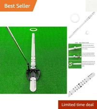 Golf Putting Alignment Rail,Alloy Steel Golf Trainer Aid for Putting Green,35...