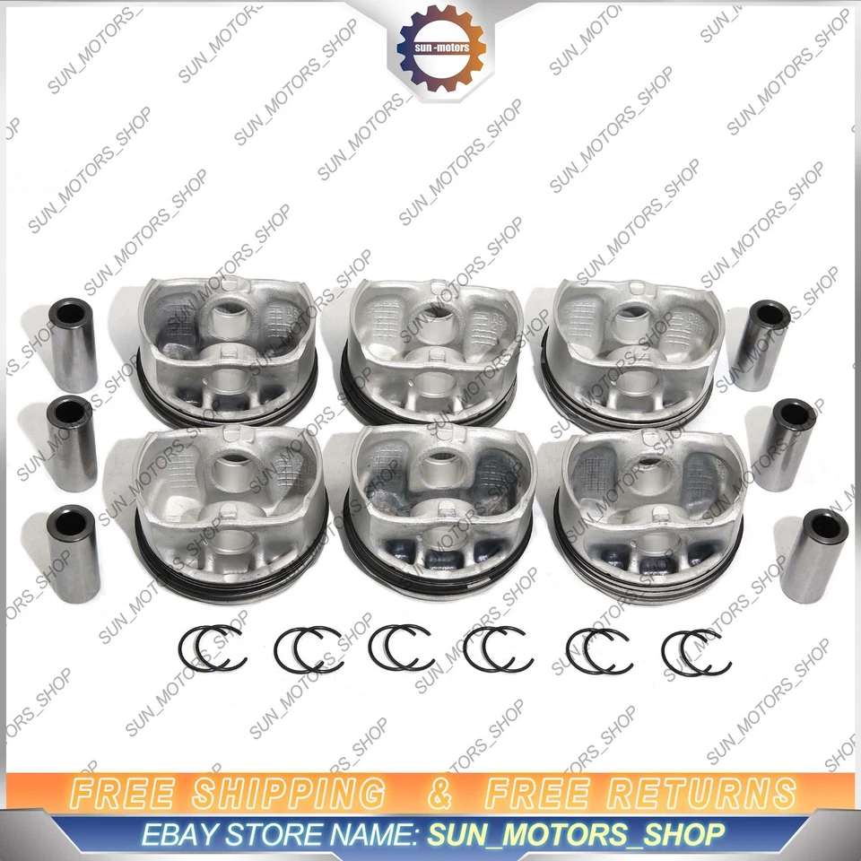 Juego de anillos de pistón MAHLE Φ82+0,5 mm CR 11:1 6 piezas para BMW 325i 523i E93 E30 E83 F10 Foto 2 de 4