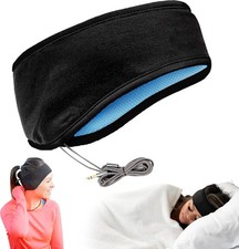 CozyPhones Sleep Headphones - Over Ear from Ultra Black with Blue
