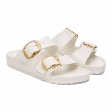 Birkenstock Womens Arizona Big Buckle EVA Sandals 1029651 - Eggshell