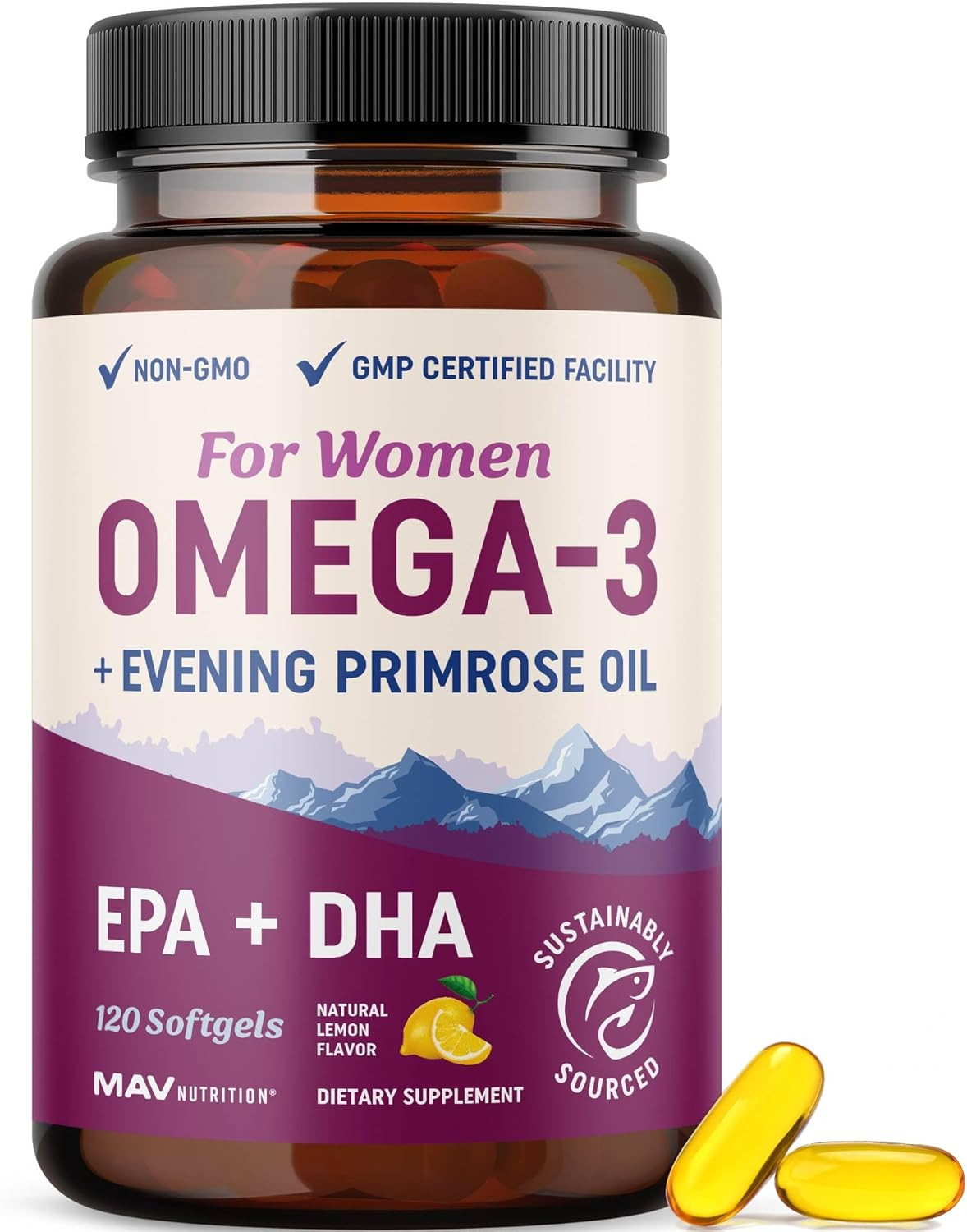 Omega 3 Supplements For Women | Dha + Epa | Heart Health, Ho
