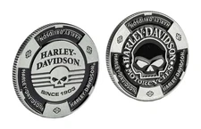 Harley-Davidson Willie G Skull Limited Edition Metal Poker Chip w/ Case, Silver