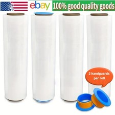 18"x1500' 80 Gauge 4  6 Rolls Pallet Stretch Film Hand Shrink Wrap1500-2250FT