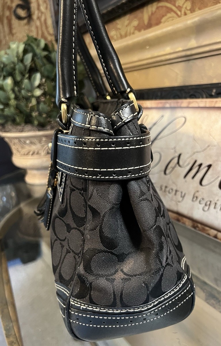 Coach 10507 Tote Bag Signature Canvas Leather for sale