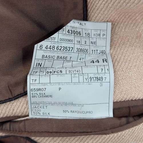 Tom Ford Weatherby Blazer Jacket Male Silk Cashmere 44 143524566 - Picture 9 of 10