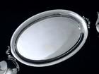 1905 OTTO HINTZE JUGENDSTIL .800 SILVER HAMMERED CREAMER SUGAR TRAY SET 398 G — photo 9