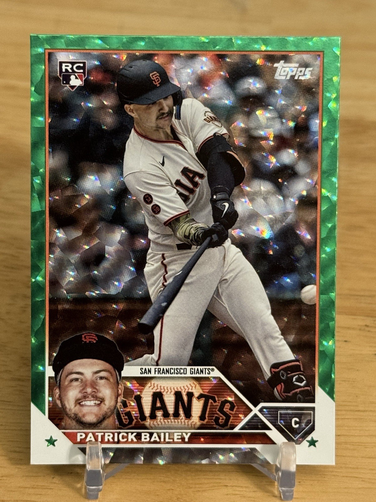 Patrick Bailey 2023 Topps Update True RC #US8 Green Foilboard /499 SF GIANTS