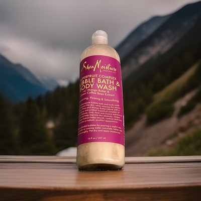 SHEA MOISTURE SUPERFRUIT COMPLEX BUBBLE BATH & BODY WASH W MANGO BUTTER LOT OF 2