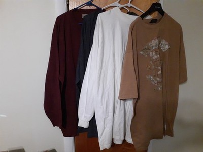 Bundled  Plus Sizes 4X &5X Casual Shirts Long and Shortsleeves  wear as unisex
