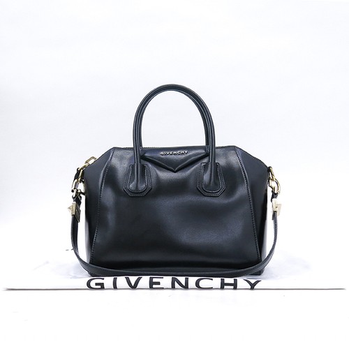 Givenchy Antigona Black Glossy Logo Tote Bag 2WAY Shoulder Strap S K-Pop