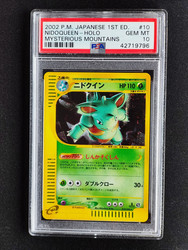 Japanese Nidoqueen Holo 1st Edition Mysterious Mountains PSA 10