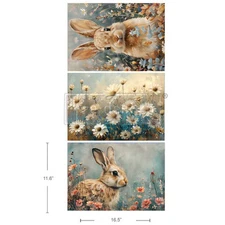 Garden Bunny Tales | A3 Fiber Decoupage Pack | Redesign with Prima