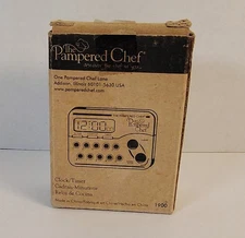 Pampered Chef Digital Clock Timer Retired Model 1900 Tested New Battery Included