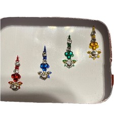 Indian Bollywood Bindi Body Jewel Self Adhesive, Crystal Forehead, Face Jewels