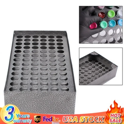 78 Holes Tattoo Bottle Rack Paint Ink Rack Display Holder Stand Organizer Shelf - product listing photo