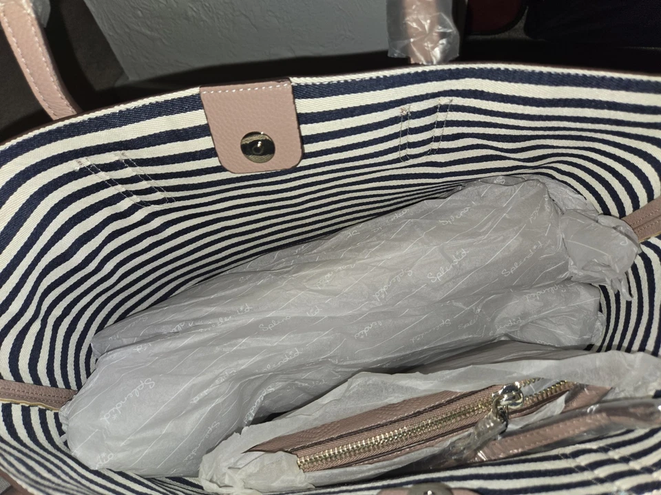 Espléndido bolso de mano rosa rubor para mujer nuevo con etiquetas Foto 3 de 4