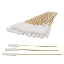 6 Inch Long Cotton Swabs of Medium and Large Pets Ears Cleaning or Makeup 100Pcs