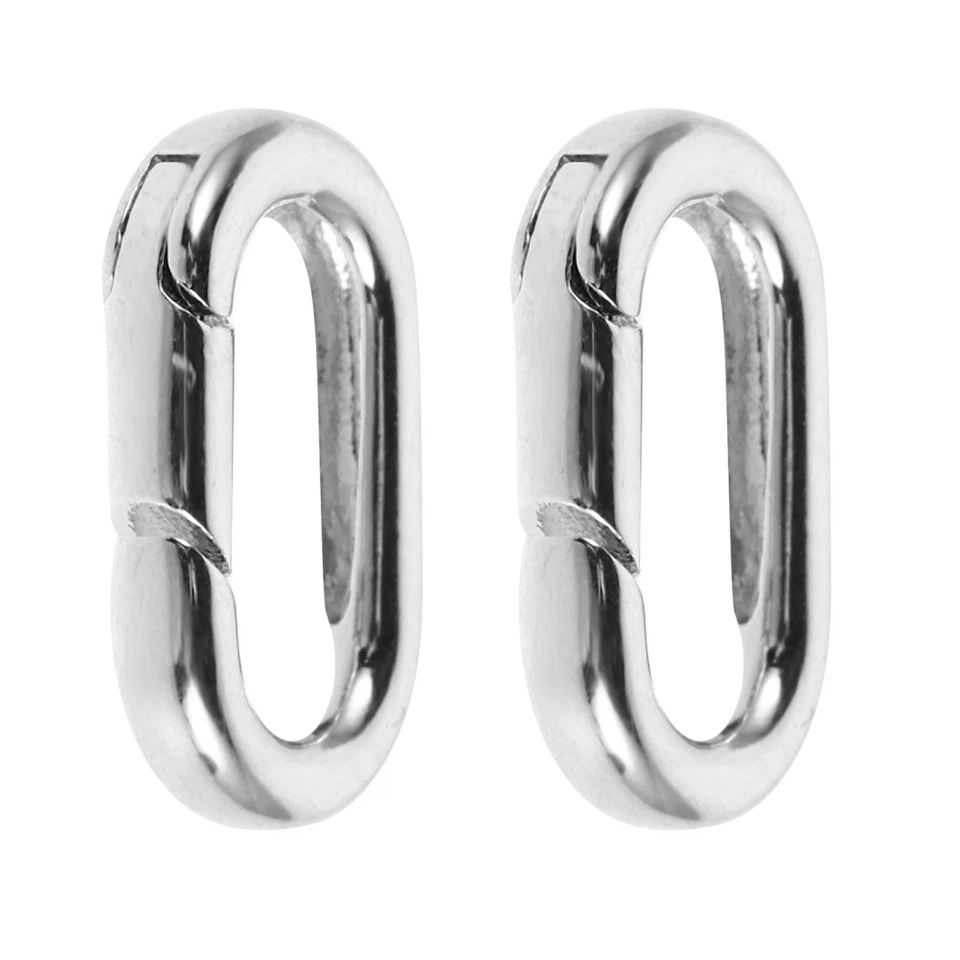  2 Pcs Handgefertigtes Schmuckzubehör Federring Verschluss Halskette - Bild 3 von 4