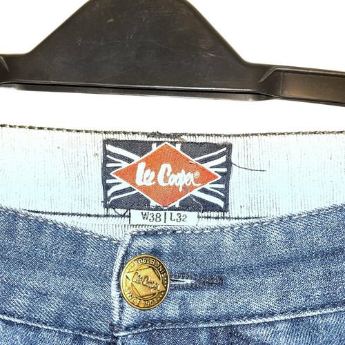 Lee Cooper Herren Größe 38" W 32" L Mid Denim blau Jeans Knopfleiste getragen sehr guter Zustand - Bild 6 von 13
