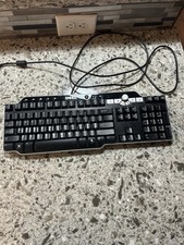 Multimedia Keyboard Black Wired w/ USB Hub Dell SK-8135 pre-owned