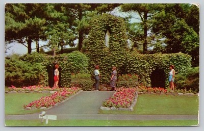 Postcard Haines Falls New York NY St Mary's Shrine Catskills 1940s Chrome View