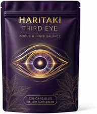 Haritaki Third Eye Capsules Organic, Ayurvedic Herbal Supplement with Terminalia