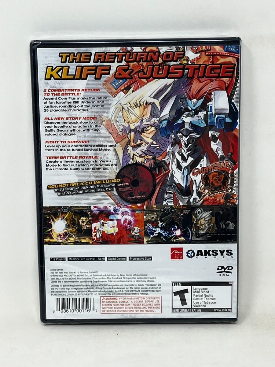 Guilty Gear XX: Accent Core Plus (Sony PlayStation 2, 2009) for