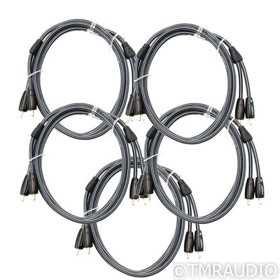 AudioQuest Tower RCA Cables; 1.5m (Lot of 5)