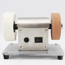 Electric Bench Grinder Polisher  Speed AdjustablePolishing Grinding Machine