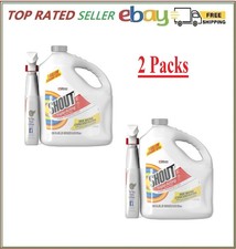 2-PK Shout Triple-Acting Laundry Stain Remover 128 floz refill 22 floz trigger