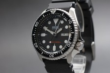 [Near MINT]  seiko Diver's 7S26-0020 black Dial Day/Date Automatic Men's Watch