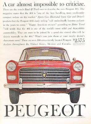 1961 Renault Gordini road Classic Advertisement Ad P40