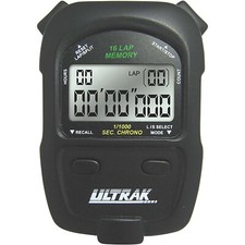 ULTRAK 460 - 16 Lap or Split Memory Stopwatch - Black