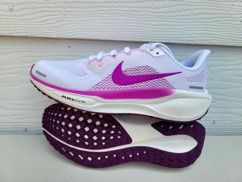 NEW WOMEN'S Nike AIR PEGASUS 41 FD2723 103 WHITE/PURPLE SZ 10
