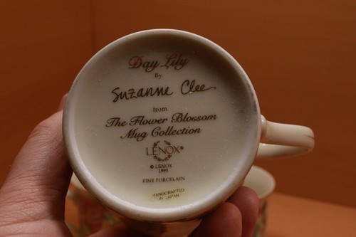 4 TAZZE SUZANNE CLEE FLOWER BLOSSOM COLLEZIONE LENOX 1995 IRIS 2 ROSE LILY - Foto 9 di 12