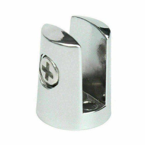 4Pcs Glass Plated Brackets Zinc Chrome Alloy Shelf Holder Support Clamp - Picture 5 of 6