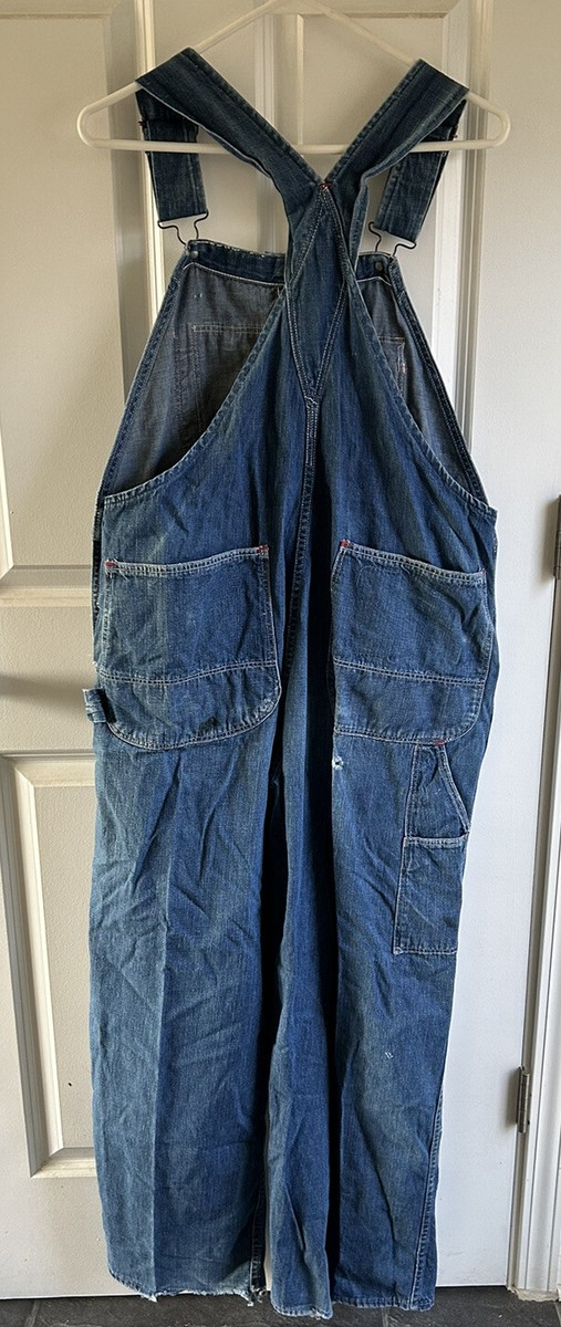 PIONEER モンゴメリーワード　ヴィンテージ　50s〜60s オーバーオール 1950'S MONTGOMERY WARD PIONEER DENIM OVERALLS 32X31 - ROCK-A