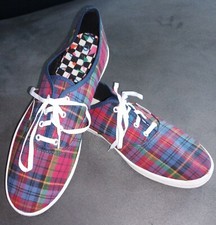 Vintage CHIC Keds Style Plaid Women's Canvas Size 9