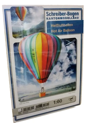 + KARTONMODELL HEISSLUFTBALLON Schreiber-Bogen 624