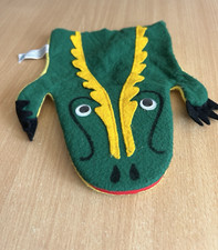 Vintage Rare Crocodile Alligator Hand Puppet Kersa Germany 23cm
