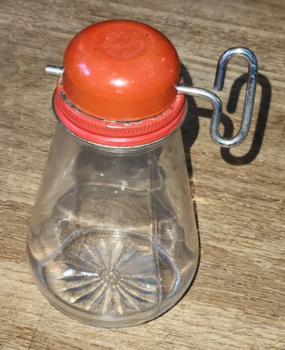 Nut Chopper Glass Jar W/Key Federal Tool Corp. Vintage Pre-Owned Great Condition
