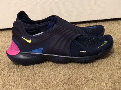 nike free rn navy blue running shoes