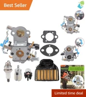 Complete Husqvarna 455 Rancher Carburetor Kit - Includes Filters & Fuel Lines