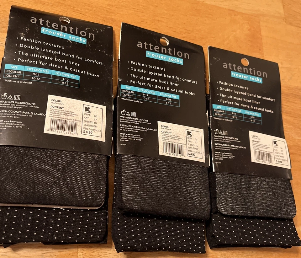 ¡NUEVO! ATENCIÓN MUJER PANTALÓN CALCETINES PACK 2 TALLA 9-11 (3 Paquetes Disponibles) #129 Foto 4 de 4