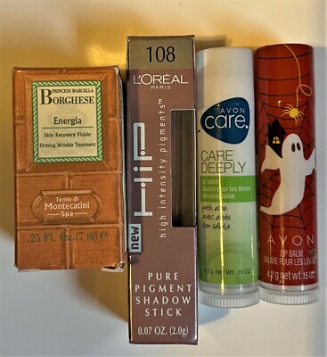 Borghese Energia, Loreal Hip Eye Irrestible, Avon Lip Balms