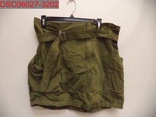 NWOT - Wild Fable Women's Olive Green High-Rise Belted Mini Skirt, Size XL