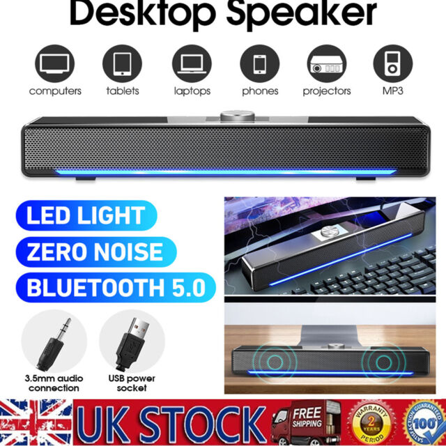 Bluetooth Wireless Soundbar TV Computer Speaker Home Theater Sound Bar Subwoofer