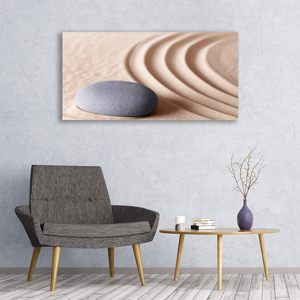 Tableau image impression 120x60 de sable et pierre decoration murale panoramique