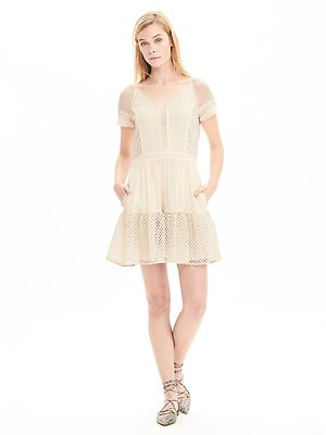 banana republic heritage lace dress Banana republic Dress lace Heritage collection black crochet small 2 Piece  Set