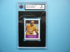 1974/75 LOBLAWS NHL ACTION PLAYERS HOCKEY STAMP STICKER BUTCH GORING KSA 9 MINT